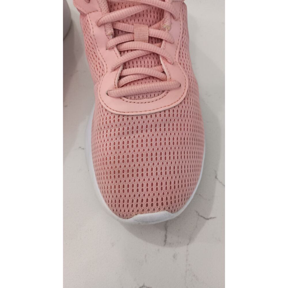Nike Tijuan pink and white mesh athletic running sneaker Sz 6.5 Y-8 W - Picture 5 of 8